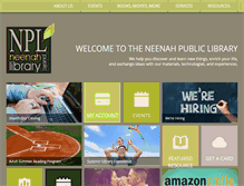 Tablet Screenshot of neenahlibrary.org